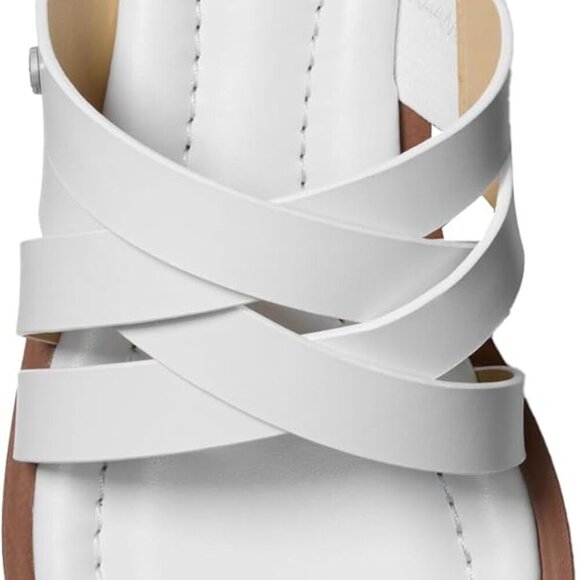 Women's Leather Thong Sandal Flat Rubber Sole Casual Summer Shoes - Picture 3 of 3